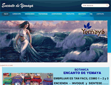 Tablet Screenshot of encantodeyemaya.com